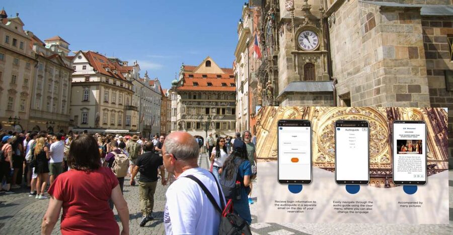 Prague: Charles Bridge Audio Guide with Tower Entry Ticket - The languages and phone setup