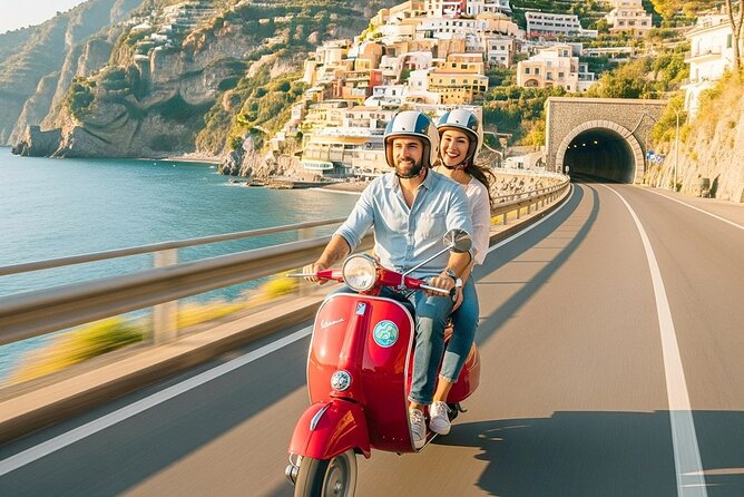 Private audio-guided Amalfi Coast Vespa Tour with driver - Panoramic terraces make the road trip feel worthwhile