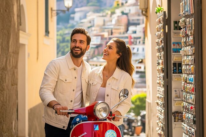 Private audio-guided Amalfi Coast Vespa Tour with driver - Sorrento begins the day with legends and local streets