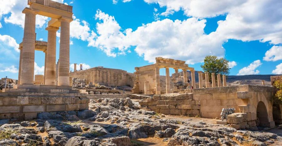 Rhodes: Lindos Acropolis Entry Ticket & Optional Audio Guide - At the top, three periods share one hill
