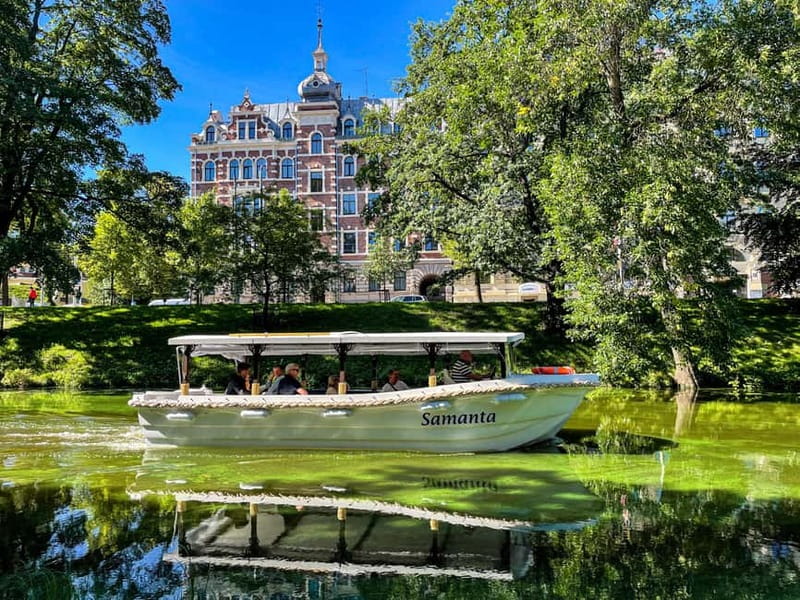 Riga: Canal Boat Sightseeing Tour With Audio guide - The Freedom Monument and Latvian National Opera