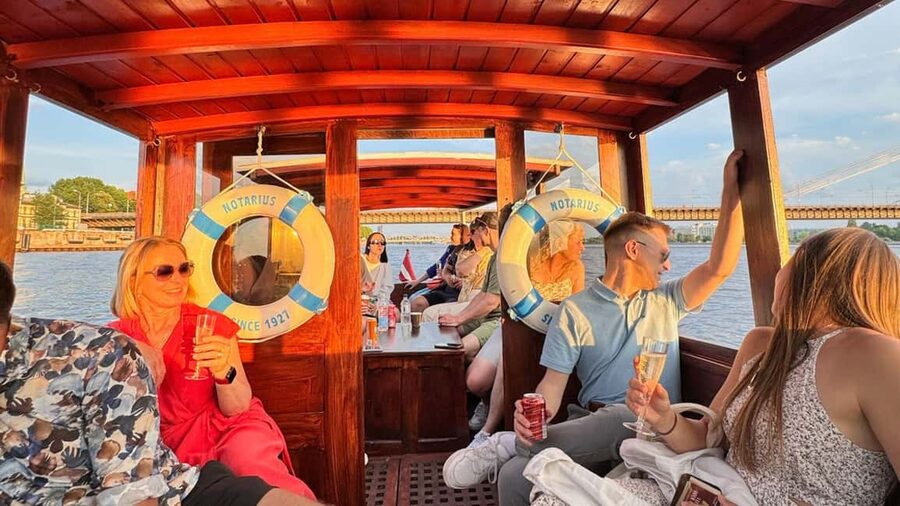 Riga: Canal Boat Tour with Welcome Drink & Audio Guide - Starting at Andrejosta, away from the Old Town