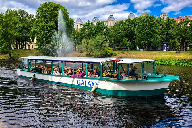 Riga Sightseeing Tour by Canal Boat with Audioguide - The National Theatre and Bastion Hill from the water