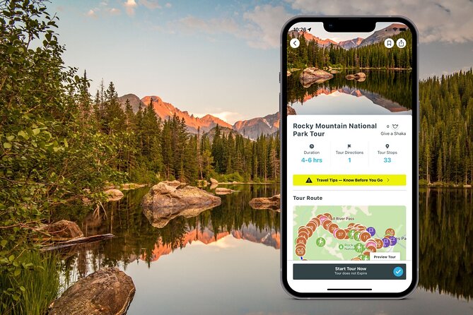 Rocky Mountain National Park Self-Guided Audio Tour - Key points before you drive