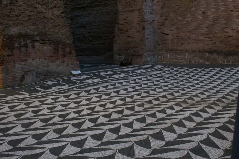 Rome: Ancient Baths of Caracalla Ticket & Audio Guide - Marble mosaics and missing decoration
