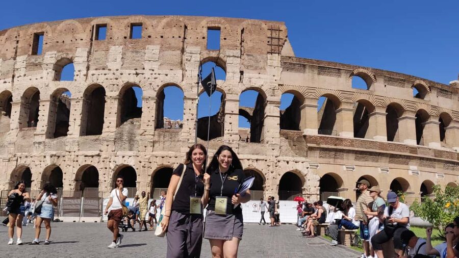Rome: Colosseum Express Entry with Audio Guide App - Entering the Colosseum and seeing the upper levels