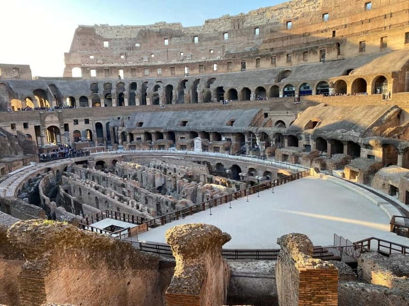 Rome: Colosseum, Forum Audio Tour with Hop-on Hop-off Bus - Inside the Colosseum’s first and second rings