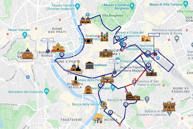 Rome: Panoramic sightseeing Bus Tour + City Highlights Audioguide - Stop 4 near Palatine Hill