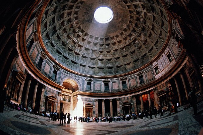 Rome Pantheon Audio Entrance Ticket Experience - Marble floors, columns, and the interior details