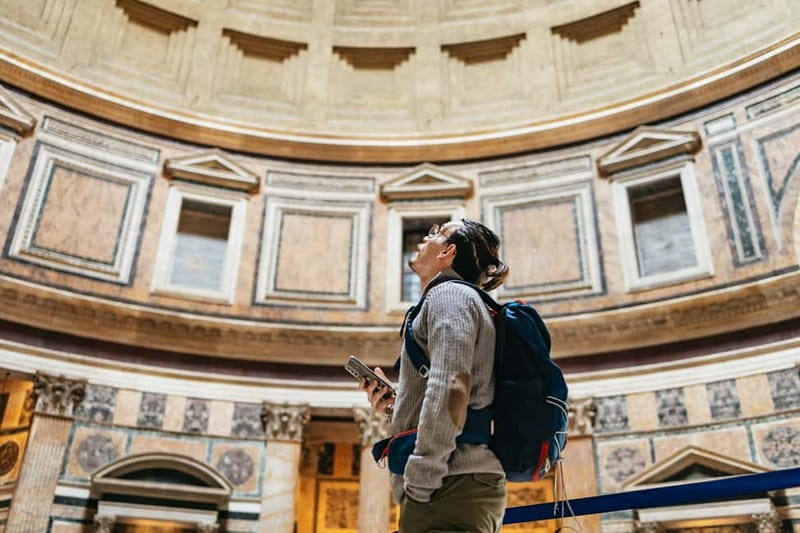 Rome: Pantheon Fast-Track Ticket and Official Audioguide - Picking up your ticket on Via dei Bergamaschi