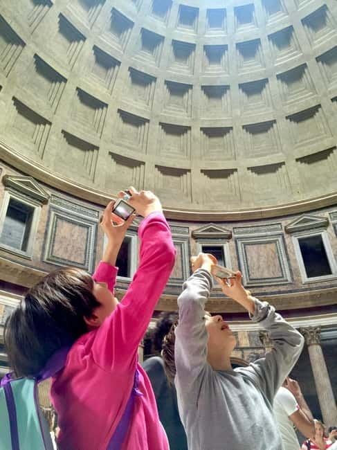 Rome: Pantheon for Families with Tickets & Kids' Audio Guide - Inside the dome, the oculus, and the ancient walls