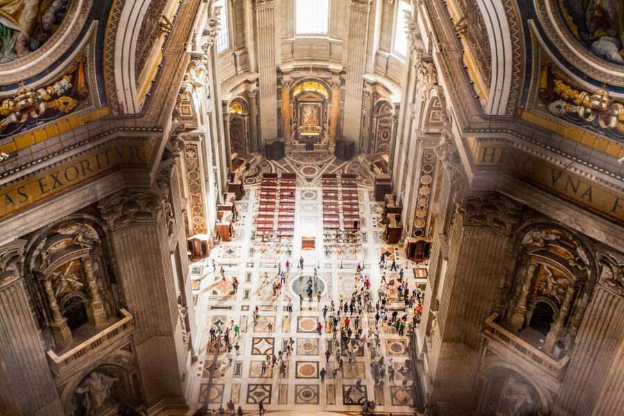 Rome: St. Peter's Basilica & Dome Entry Ticket & Audio Tour - Inside the dome: mosaics and views from above