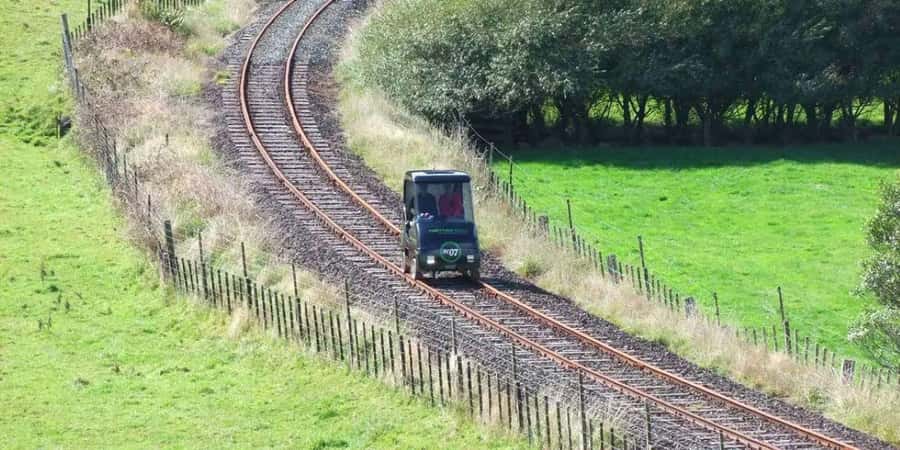 Rotorua Railcruising: Self-Drive Rail Car with Audio Guide - A railway ride with a steering wheel