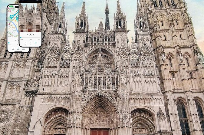 Rouen Cathedral Self Guided Audio Tour - Using the app inside the cathedral