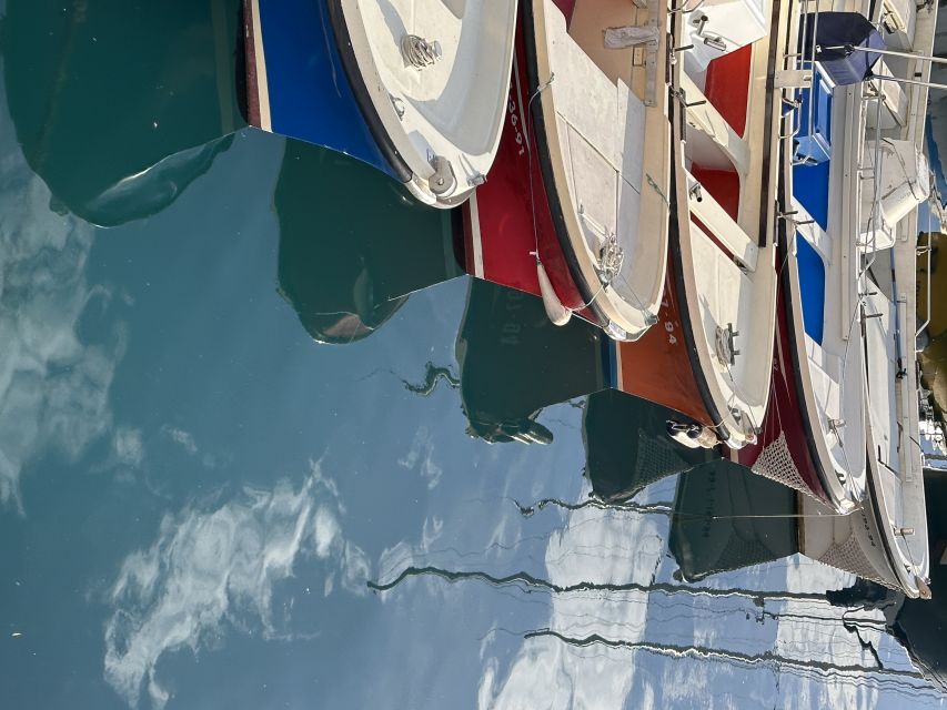 San Sebastian: Sustainable Catamaran Cruise with Audio Guide - Circling Santa Clara Island