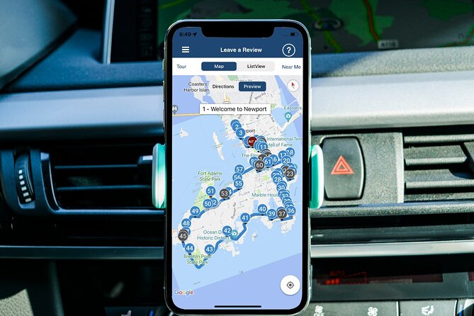 Scenic Newport, RI Self-Guided Driving Audio Tour - Bellevue Avenue and the first mansions