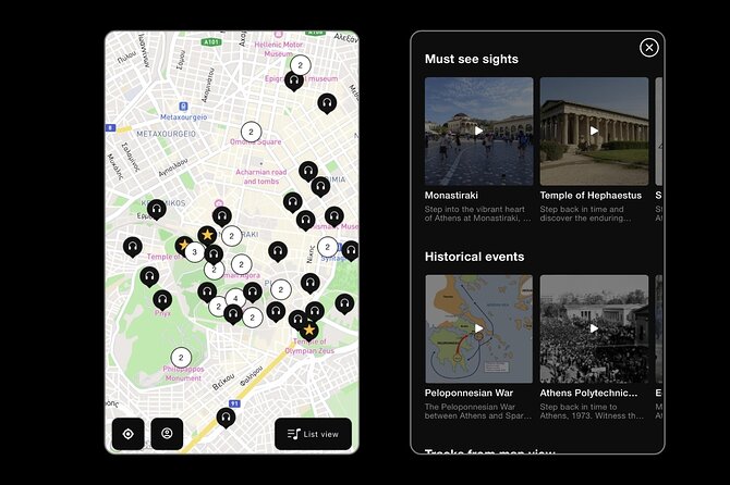 Self Guided Tour In Athens With 100 Captivating Audio Stories - Choosing your own route through Athens