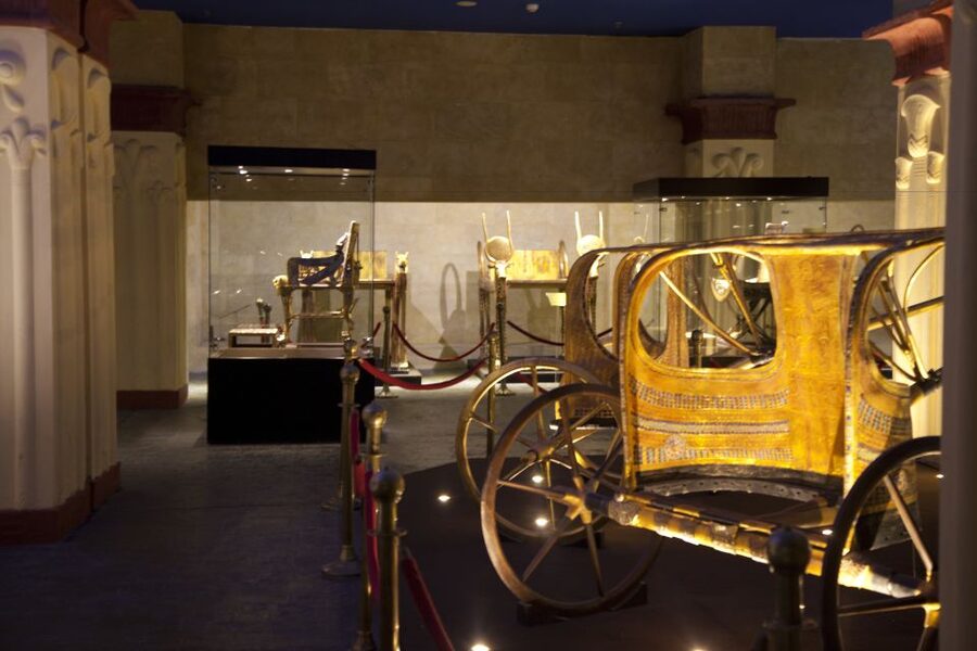 Sharm El Sheikh: King Tut Exhibition Audio Tour - The gold mask and the huge coffin