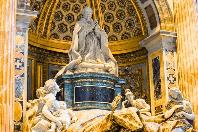 Skip the Line St Peter Basilica Papal Tomb Audio Guide with Water - The religious setting requires a slower pace