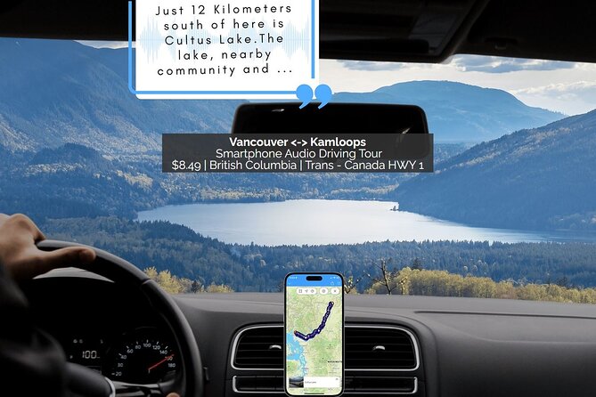 Smartphone Audio Driving Tour between Kamloops and Vancouver - From Vancouver suburbs to Fort Langley