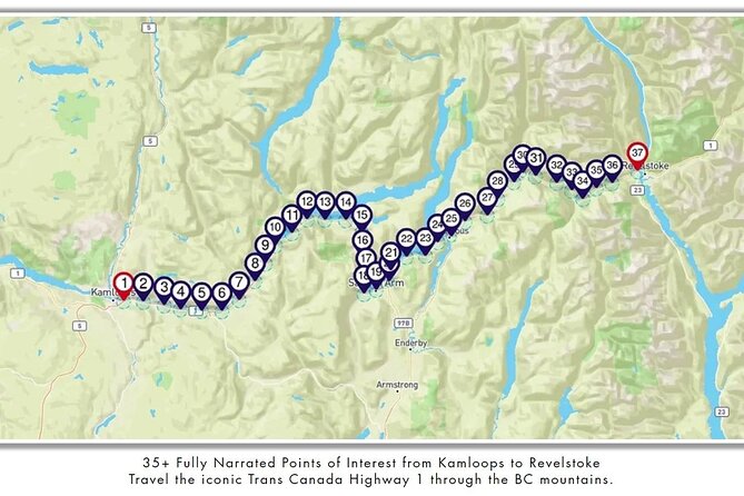 Smartphone Audio Driving Tour between Kamloops & Revelstoke - BC Wildlife Park and the limits of drive-by commentary