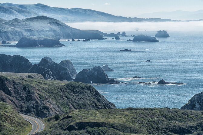 Smartphone Audio Driving Tour between San Francisco & Monterey - Davenport, Shark Fin Cove, and unusual roadside stories