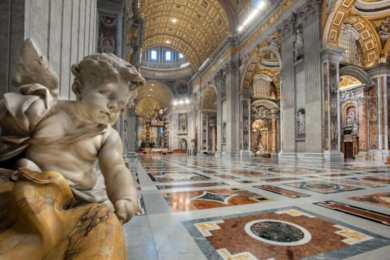 St. Peter's Basilica, Optional Dome Access & Rome Audio App - Inside the Basilica: Bernini, Michelangelo, and sheer scale