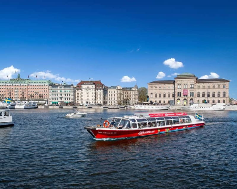 Stockholm: Royal Bridges & Canal Boat Tour with Audio Guide - Boarding Near the Royal Palace in Gamla Stan