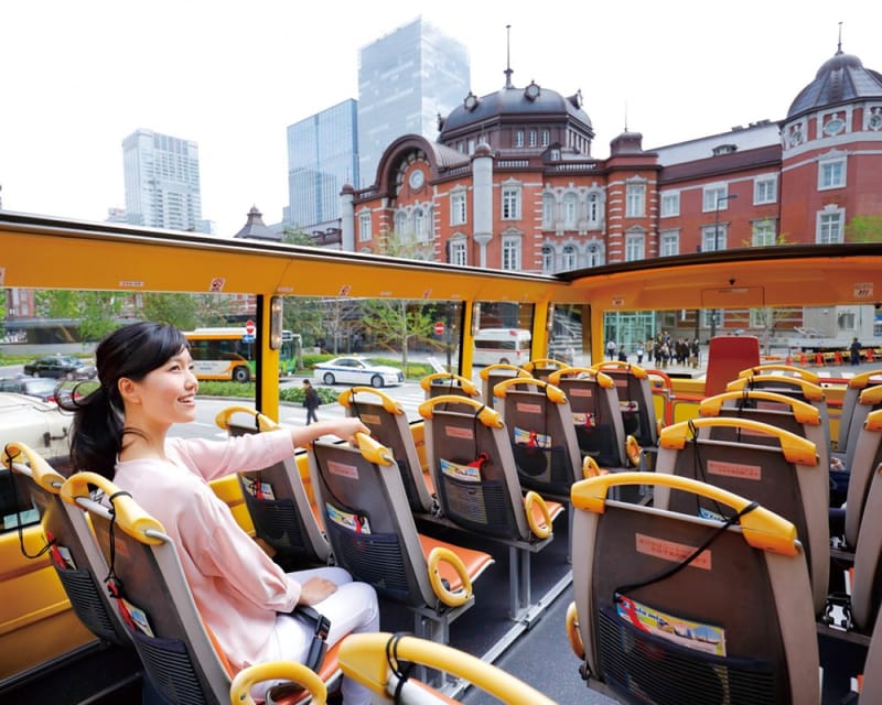 Tokyo: 60min Panoramic Open Top Bus Tour with Audio Guide - Starting at Tokyo Station and Hibiya Park