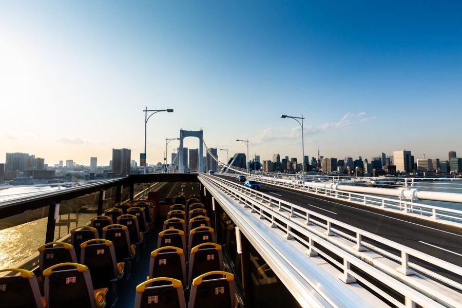 Tokyo: Open Top Panoramic Sightseeing Bus with Audio Guide - What you see from an open-top seat