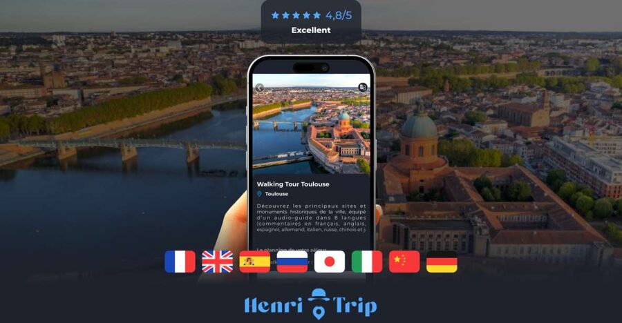 Toulouse : Walking tour with audio guide à télécharger - Following Toulouse through two walking routes