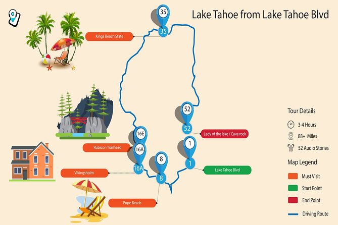 Ultimate Lake Tahoe Self-Guided Driving Audio Tour - Pope Cabin and Pope Beach: Tahoe’s grand old summer life