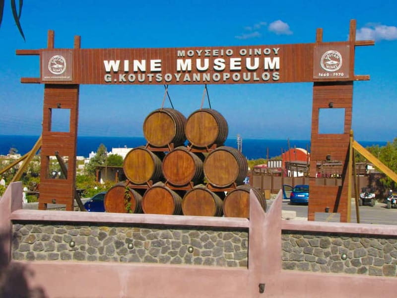 Vothonas: Wine Museum Ticket with Tastings and Audio Guide - Getting there from Fira and the airport