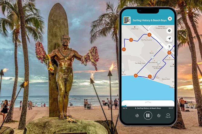 Waikiki Self-Guided Audio Walking Tour - Starting with Princess Pauahi at the Royal Hawaiian Center