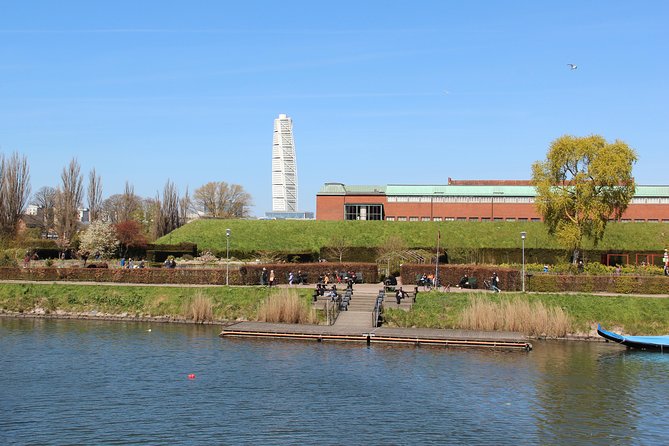 Walk Malmö with an audio guide - The Öresund Bridge from a distance