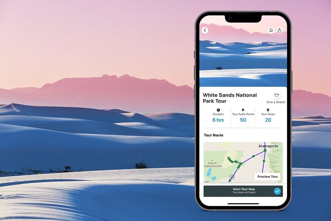 White Sands National Park Self-Guided Audio Tour - Key points to know before you go