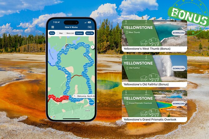 Yellowstone National Park Self-Guided Driving Audio Tour - South Entrance to Old Faithful and Yellowstone Lake