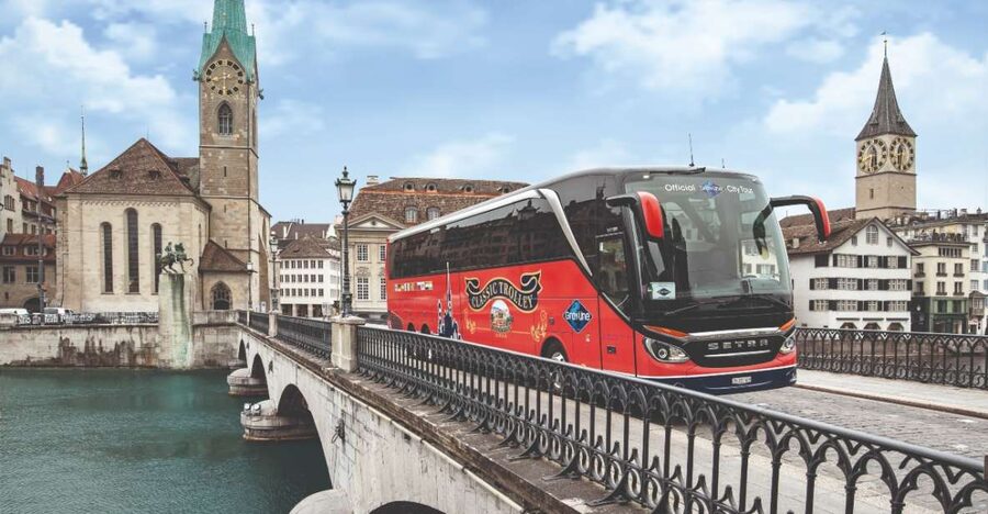 Zurich: City Bus Tour with Audio Guide and Lake Cruise - From Zurich HB to Bahnhofstrasse